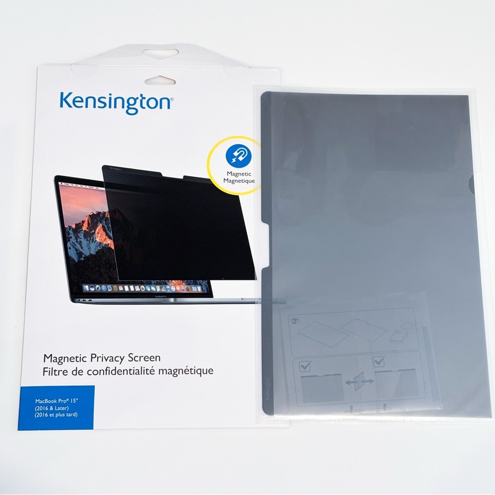 NEVER USED Kensington magnetic privacy screen MacBook Pro 15”